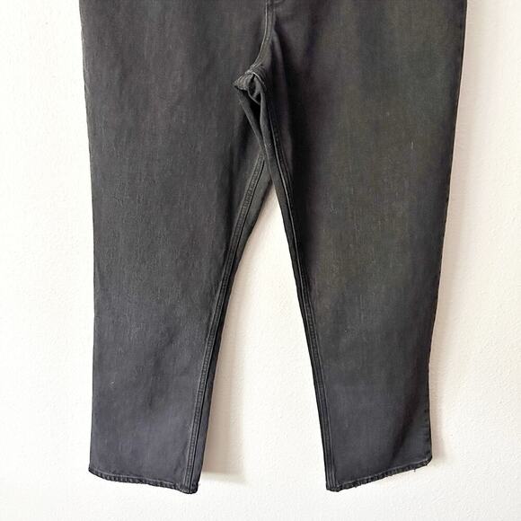 Abercrombie & Fitch 90s Straight Mid Rise Curve Love Jeans Women’s Size 32 SHORT - Picture 3 of 15